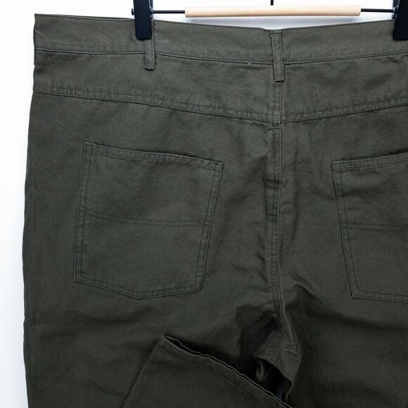 Men’s Jeans 44x32 Green Twill NWT Heavy Cotton Canvas Workwear Outdoor GuideGear - Picture 13 of 14